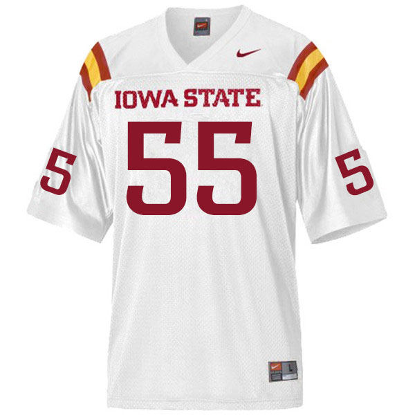 Iowa State Cyclones Men's #55 Darrell Simmons Nike NCAA Authentic White College Stitched Football Jersey PN42V20NC